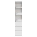 vidaXL Highboard White 37,5x35x180 cm Konštruktérske drevo
