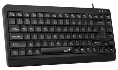 GENIUS LuxeMate 109/ Drôtová/ USB/ Copilot/ čierna/ CZ+SK layout Klávesnica, drôtová USB, retro okrúhle klávesy, Copilot AI tlačidlo, kompaktný dizajn, čierna