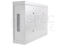 Kovový rozvádzač montážna skriňa 540x350x120 mm TPR-2U, chrbát plech, lesklá biela
