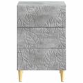 vidaXL Nočný stolík Betónovo sivá 43 x 39,5 x 66,5 cm Kompozitné drevo