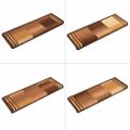 vidaXL Nášľapy na schody samolepiace 10 ks 65x21x4 cm hnedé