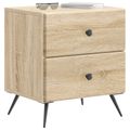 vidaXL Nočný stolík 2 ks Dub sonoma 43 x 34,5 x 47,5 cm