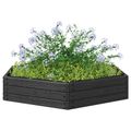 vidaXL Zvýšený záhon Čierna 148 x 129 x 25 cm PP
