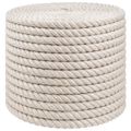 vidaXL Jutové lano 14 mm Biela 100% Tossa juta