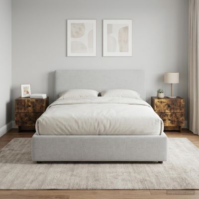 vidaXL Nočný stolík 2 ks Dymový dub 43 x 34,5 x 47,5 cm