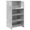 vidaXL Recepčný stôl betónovo sivý 135x50x103,5 cm kompozitné drevo