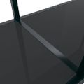 vidaXL Konzolový stolík čierny 160x35x75,5 cm tvrdené sklo