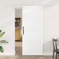 vidaXL Posuvné dvere ORKDAL 83 x 202 cm Borovicový masív Biela