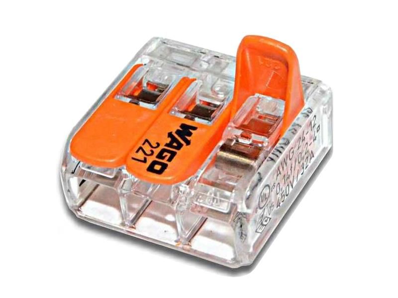 Svorka Wago 221-413 3x0,2-4mm2 s pákou