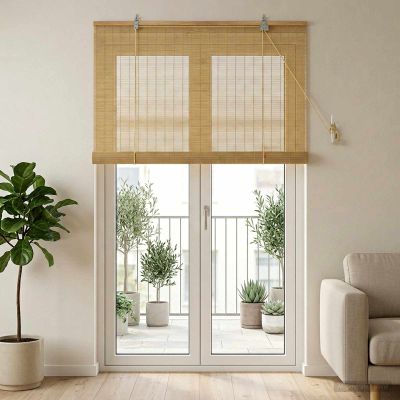 vidaXL Roleta Prírodná 110 x 220 cm Bambus