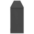 vidaXL Nástenné police 6 ks, sivé 100x15x30 cm, kompozitné drevo