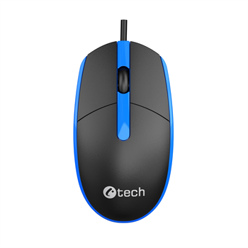 Myš C-TECH WM-10, čiernomodrá, USB