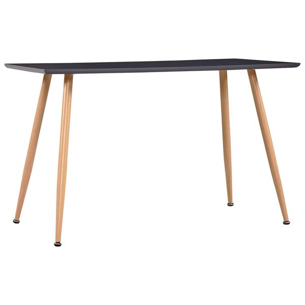 vidaXL Jedálenský stôl, sivo dubový 120x60x74 cm, MDF