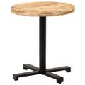 vidaXL Bistro stolík okrúhly Ø70x75 cm surové mangovníkové drevo