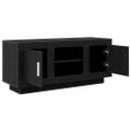 vidaXL TV skrinka 102 x 35 x 45 cm Čierny dub Kompozitné drevo