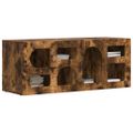 vidaXL TV skrinka ELST 100 x 35 x 40 cm Dymová dub Kompozitné drevo