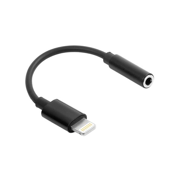 Maxlife adaptér audio MXJL-02 jack 3,5 mm - Lightning čierny