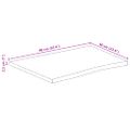 vidaXL Stolová doska 90x60x2,5 cm živý okraj masívne mango