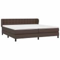 vidaXL Boxspring posteľ s matracom hnedá 200x200 cm umelá koža
