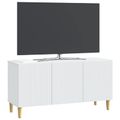 vidaXL TV skrinka Biela 99 x 34,5 x 50 cm Kompozitné drevo