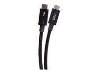 C2G - Kabel Thunderbolt - USB-C (M) do USB-C (M) - Thunderbolt 5 - 60 V - 1 m - aktivní, rychlost prenosu dat až 80 Gbps, Intel certified, 8K60Hz UHD support (DP Alt Mode), podpora napájení až 240 W, podpora Daisy chain - cerná