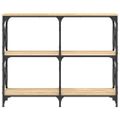 vidaXL Konzolový stolík dub sonoma 100x28x80,5 cm kompozitné drevo
