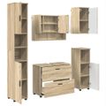 vidaXL Sada kúpeľňového nábytku 5 ks Sonoma dub 35 x 30 x 192 cm