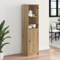 vidaXL Highboard Remeselný dub 35 x 37 x 142 cm Kompozitné drevo