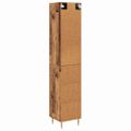 vidaXL Highboard 2 ks Staré drevo 34,5 x 34 x 180 cm Kompozitné drevo