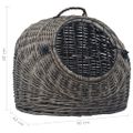 vidaXL Prepravka pre mačku sivá 50x42x40 cm prírodná vŕba