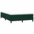 vidaXL Box Spring Posteľ bez matraca Tmavo zelená 160x220 cm Zamat