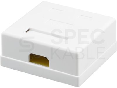 Zásuvka NEKU CAT6 UTP 2 x RJ45 na omietku biela