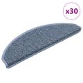 vidaXL Samolepiace nášľapy na schody vzhľad sisal 30ks 65x21x4cm modré