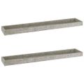 vidaXL Terasové nástenné police 2 ks betónovo sivé 80x15x4 cm MDF