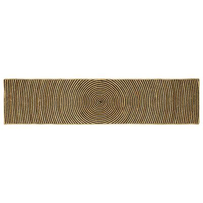 vidaXL Kusové koberce Čierna 60 x 200 cm Juta