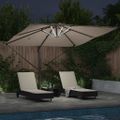 vidaXL Slnečník 286 x 284 x 270 cm Hliník a polyester Obdĺžnikový