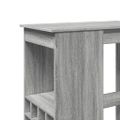 vidaXL Barový stôl s policami sivý sonoma 90x47,5x103,5cm kompoz.drevo