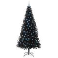 vidaXL Vianočný stromček Čierna 240 cm PVC