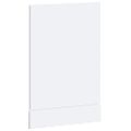 vidaXL Panel umývačky riadu Porto biela 45x1,5x57 cm kompozitné drevo