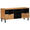 vidaXL TV skrinka Hnedá 100 x 33,5 x 46 cm Masívne mango drevo