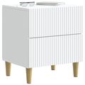 vidaXL Nočný stolík 2 ks Biela 43 x 34,5 x 48 cm Kompozitné drevo
