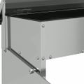 vidaXL Krmítko s pedálom pre kura Strieborná 48,5 x 39,5 x 19 cm 5 kg