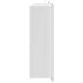 vidaXL Sprchový výklenok Biela 75 x 30 x 9,5 cm Nehrdzavejúca oceľ