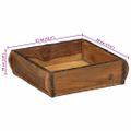 vidaXL Podnos Hnedá 29 x 31 x 10 cm Masívne obnovené drevo