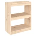 vidaXL Knižnica/deliaca stena 60x30x71,5 cm masívna borovica