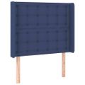 vidaXL Boxspring posteľ s matracom modrá 100x200 cm látka