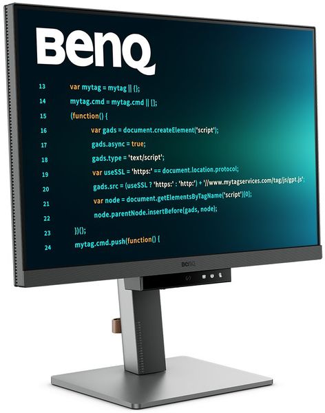 BENQ 24" LED RD240Q/ 2560x1600/ IPS panel/ 1000:1/ 5ms/ HDMI/ DP/USB-C/Pivot/výškově nast./ eye care features/ černý LED monitor, 24,1", IPS, 2560×1600, 16:10, 5ms, 1000:1, 300cd/m2, HDMI, DisplayPort, 2× USB-C, 3× USB, repro, PIVOT, VESA, en. tr
