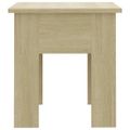 vidaXL Konferenčný stolík vo farbe dubu sonoma 40x40x42 cm drevotrieska