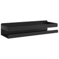 vidaXL Sprchová polica matná čierna 30x10x6 cm brúsená nerez.oceľ 304
