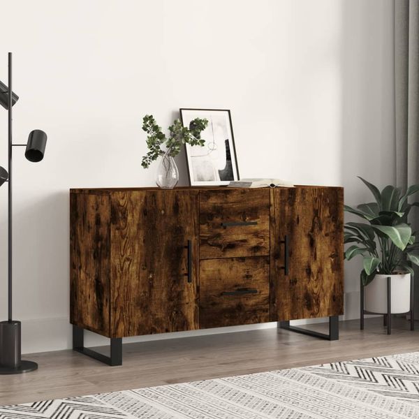 vidaXL Komoda, tmavý dub 100x36x60 cm, kompozitné drevo